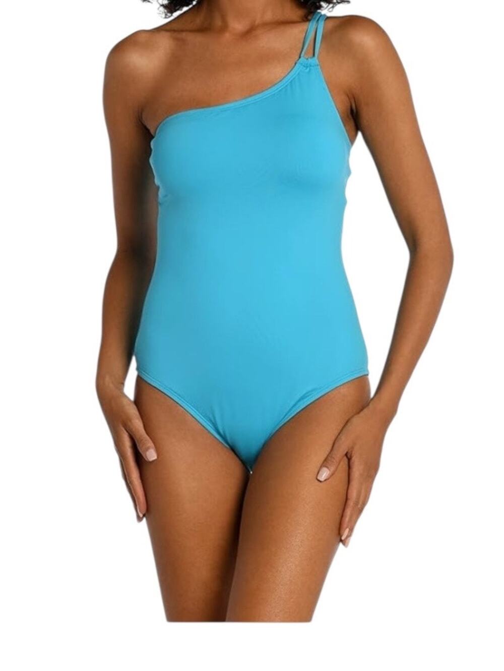 La Blanca Tummy control Island Goddess One shoulder bathing suit size 6